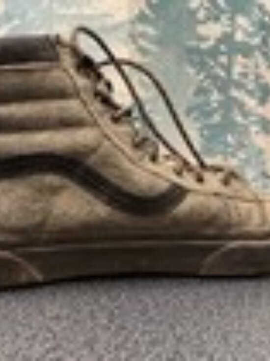 USED Vans SK8-HI Corduroy High Top Sneakers Mens 8.5 Womens 10 Lace Up Gray - Picture 8 of 12